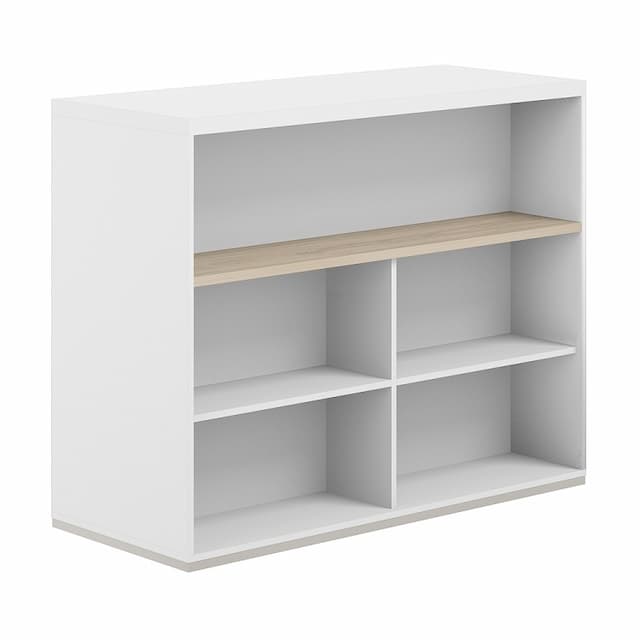 Стеллаж-комбо 1438 двухсторонний Norden Allegro AG.255.201.675.WH с топом и экраном ЛДСП