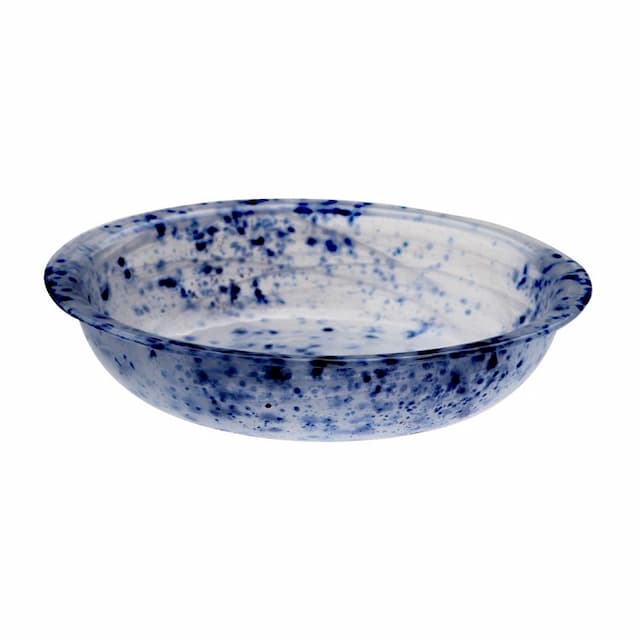 Салатник ARDACAM Solar ARD 1837.67 d 20 см h 4,5 см (стекло, цвет / декор белый с синими вкраплениями)