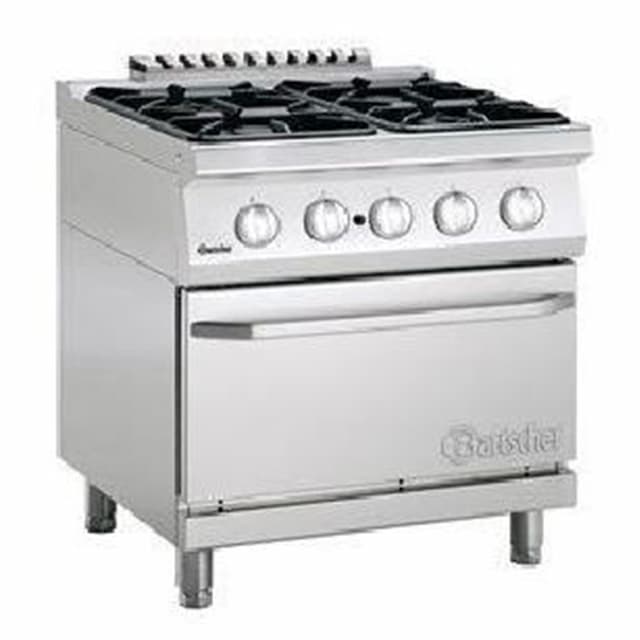 Плита газовая 4-х конфорочная с газовым духовым шкафом 2/1 GN  Bartscher 2852341